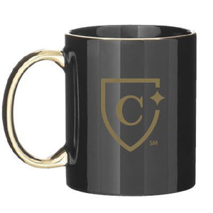CAPELLA ALUMNI C-Handle Metallic Mug - Black/Gold