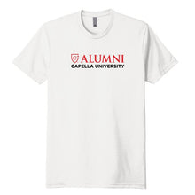 Load image into Gallery viewer, CAPELLA ALUMNI Unisex CVC Sueded Tee - White