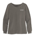 CAPELLA ALUMNI Ladies Luxe Knit Jewel Neck Top - Sterling Grey