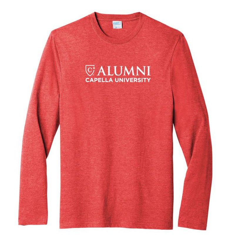 CAPELLA ALUMNI Tri-Blend Long Sleeve Tee - Bright Red Heather