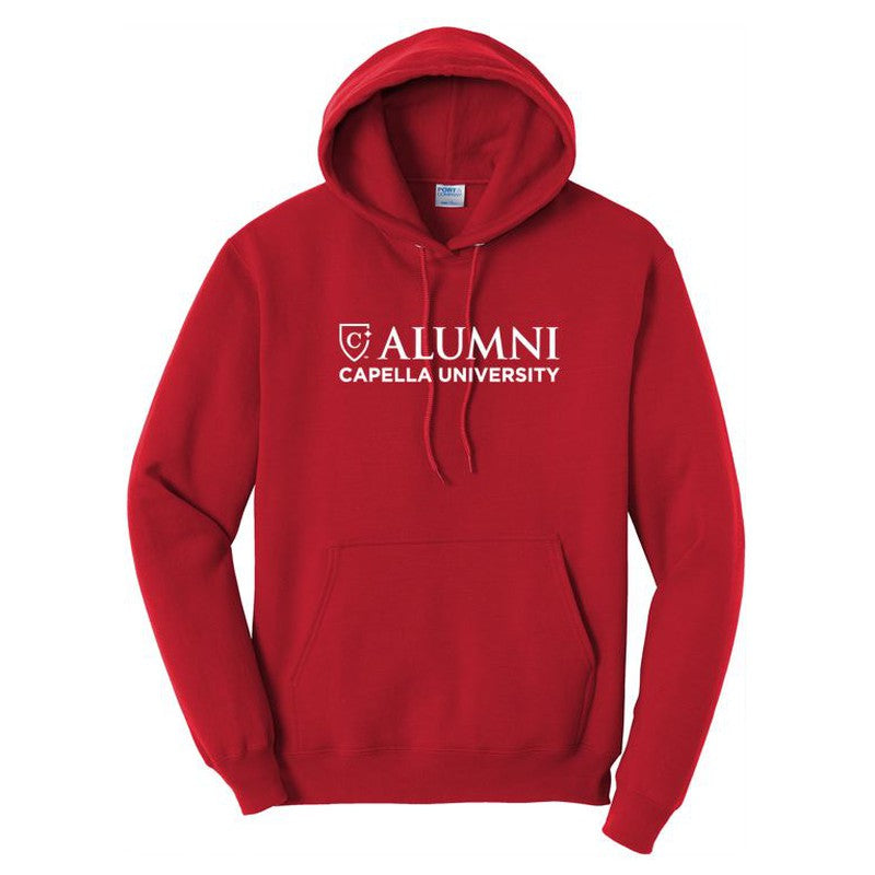 CAPELLA ALUMNI MEN'S Core Fleece Pullover Hooded Sweatshirt - Red