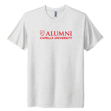 Load image into Gallery viewer, CAPELLA ALUMNI Unisex Tri-Blend Tee - Heather White