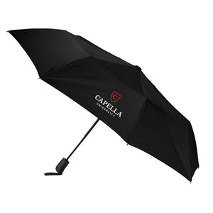 CAPELLA 42" Recycled Folding Auto Open Umbrella-BLACK