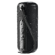Load image into Gallery viewer, CAPELLA Rugged Fabric Outdoor Waterproof Bluetooth Speaker - BLACK