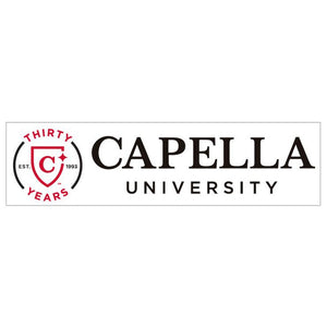 CAPELLA THIRTY YEAR BUMPER STICKER