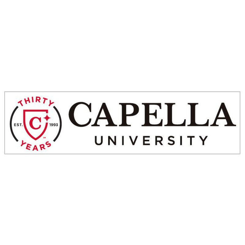 CAPELLA THIRTY YEAR BUMPER STICKER