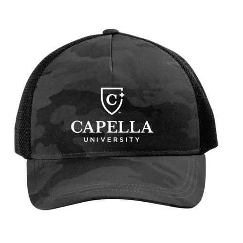 NEW CAPELLA OGIO® Fusion Trucker Cap - Black Camo