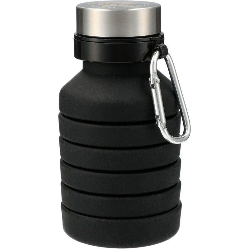 NEW CAPELLA Zigoo Silicone Collapsible Bottle 18oz - BLACK