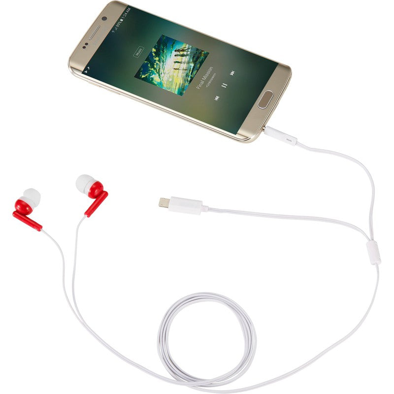 CAPELLA Wired Earbuds with Multi-Tips - RED