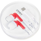 CAPELLA Wired Earbuds with Multi-Tips - RED
