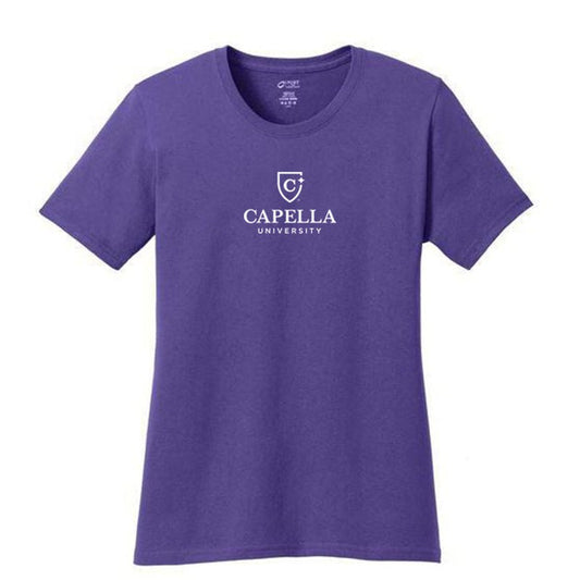 NEW CAPELLA Port & Company® Ladies Core Cotton Tee - Purple