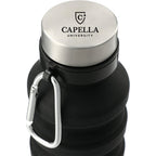 CAPELLA Zigoo Silicone Collapsible Bottle 18oz - BLACK