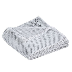 Port Authority ® Plush Texture Blanket - Shadow Grey