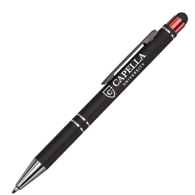 NEW CAPELLA Scroll Aluminum Ballpoint Pen/Stylus - RED